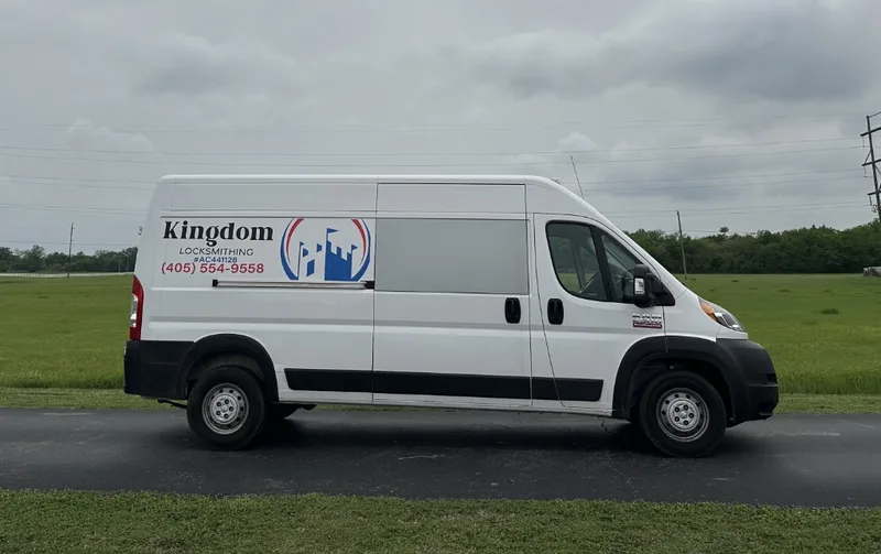 Kingdom Locksmithing Mobile Van Unit in field